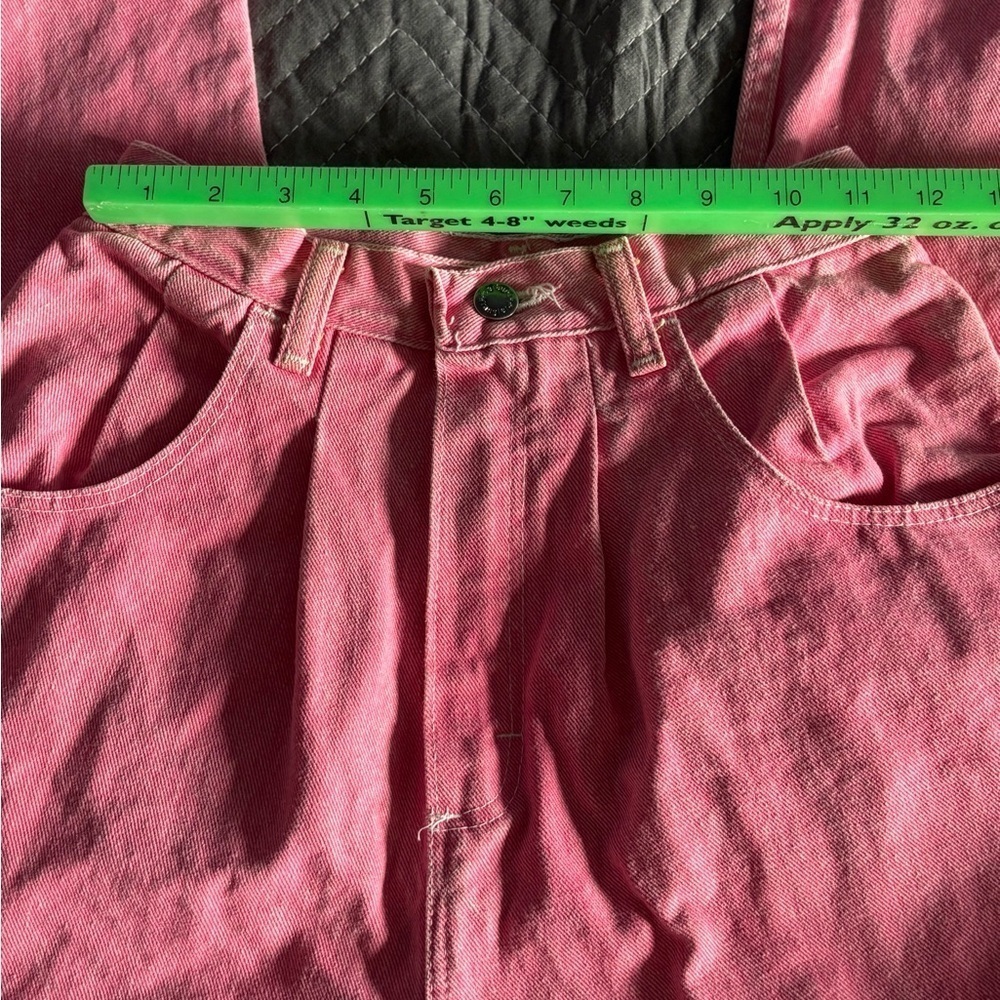 Vintage Pink Wrangler Jeans Size 7 Juniors. Pleated front. - Picture 4 of 8
